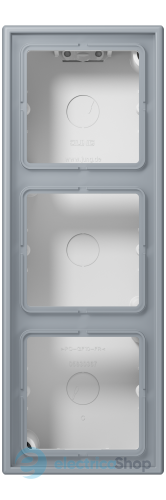 Коробка 3-п. накладного монтажу JUNG LC583A257 gris clair 59 (4320O)