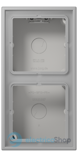 Коробка 2-п. накладного монтажу JUNG LC582A204 gris moyen (32012)