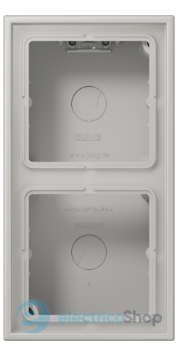 Коробка 2-п. накладного монтажу JUNG LC582A205 gris clair 31 (32013)