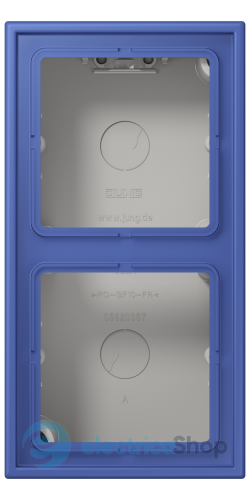 Коробка 2-п. накладного монтажу JUNG LC582A206 bleu outremer 31 (32020)
