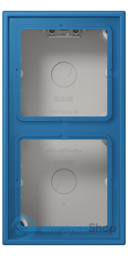 Коробка 2-п. накладного монтажу JUNG LC582A211 bleu céruléen 31 (32030)