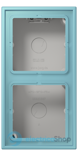 Коробка 2-п. накладного монтажу JUNG LC582A213 céruléen moyen (32032)