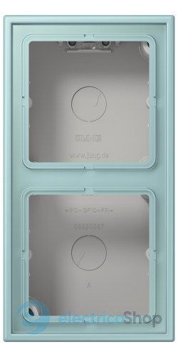 Коробка 2-п. накладного монтажу JUNG LC582A214 céruléen clair (32033)