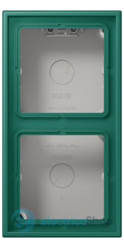 Коробка 2-п. накладного монтажу JUNG LC582A216 vert anglais (32040)