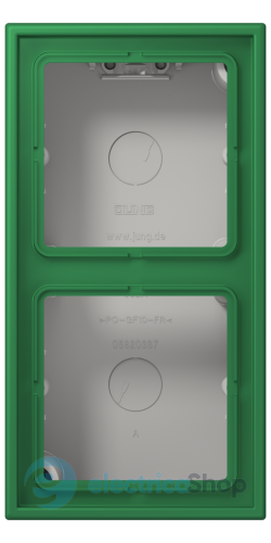 Коробка 2-п. накладного монтажу JUNG LC582A219 vert foncé (32050)