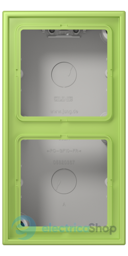 Коробка 2-п. накладного монтажу JUNG LC582A221 vert clair (32052)
