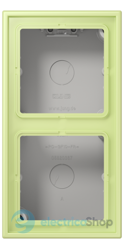 Коробка 2-п. накладного монтажу JUNG LC582A222 vert jaune clair (32053)
