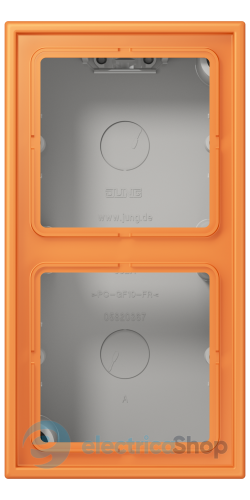 Коробка 2-п. накладного монтажу JUNG LC582A225 orange clair (32081)