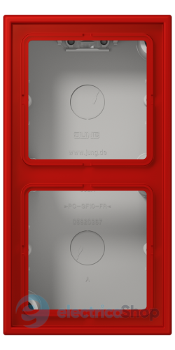 Коробка 2-п. накладного монтажу JUNG LC582A227 rouge vermillon 31 (32090)