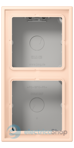 Коробка 2-п. накладного монтажу JUNG LC582A228 rose pâle (32091)