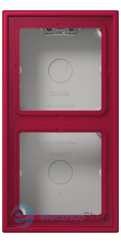 Коробка 2-п. накладного монтажу JUNG LC582A229 rouge carmin (32100)