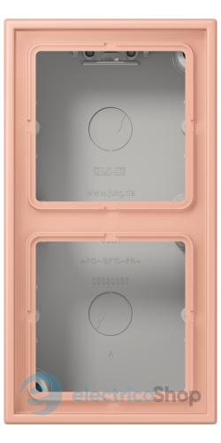 Коробка 2-п. накладного монтажу JUNG LC582A231 rose clair (32102)