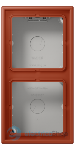 Коробка 2-п. накладного монтажу JUNG LC582A232 l'ocre rouge (32110)