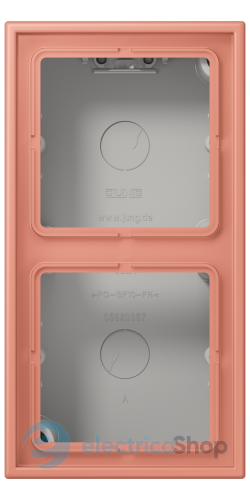 Коробка 2-п. накладного монтажу JUNG LC582A233 l’ocre rouge moyen (32111)