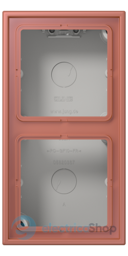 Коробка 2-п. накладного монтажу JUNG LC582A236 terre sienne brique (32121)