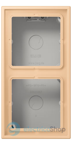 Коробка 2-п. накладного монтажу JUNG LC582A237 terre sienne claire 31 (32122)