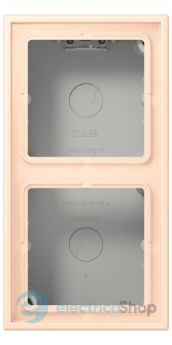 Коробка 2-п. накладного монтажу JUNG LC582A238 terre sienne pâle (32123)