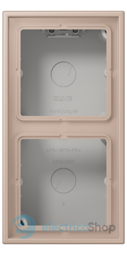 Коробка 2-п. накладного монтажу JUNG LC582A240 ombre brûlée claire (32131)