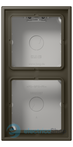 Коробка 2-п. накладного монтажа JUNG LC582A241 ombre naturelle 31 (32140)