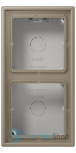 Коробка 2-п. накладного монтажа JUNG LC582A242 ombre naturelle moyenne (32141)