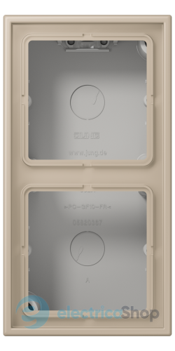 Коробка 2-п. накладного монтажу JUNG LC582A243 ombre naturelle claire (32142)