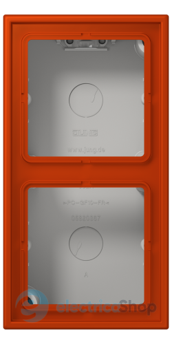 Коробка 2-п. накладного монтажу JUNG LC582A244 rouge vermillon 59 (4320A)