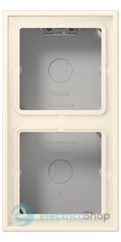 Коробка 2-п. накладного монтажу JUNG LC582A245 blanc ivoire (4320B)
