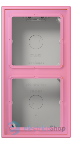 Коробка 2-п. накладного монтажу JUNG LC582A246 rose vif (4320C)