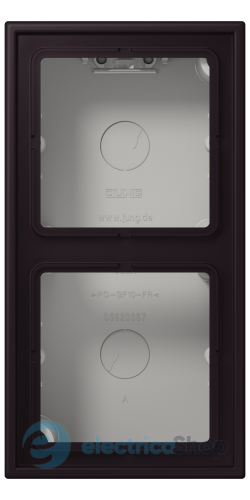 Коробка 2-п. накладного монтажу JUNG LC582A248 noir d'ivoire (4320E)