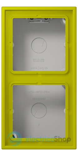 Коробка 2-п. накладного монтажу JUNG LC582A249 vert olive vif (4320F)