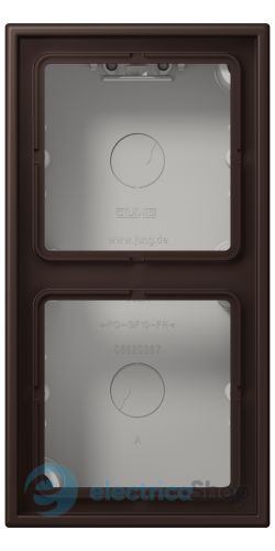 Коробка 2-п. накладного монтажу JUNG LC582A252 terre d‘ombre brûlée 59 (4320J)