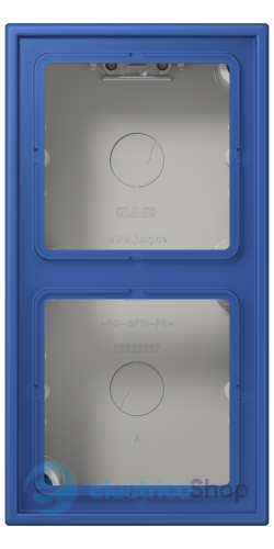 Коробка 2-п. накладного монтажу JUNG LC582A253 bleu outremer 59 (4320K)