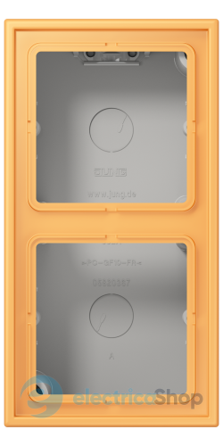 Коробка 2-п. накладного монтажу JUNG LC582A254 ocre jaune clair (4320L)
