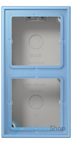 Коробка 2-п. накладного монтажу JUNG LC582A256 bleu céruléen 59 (4320N)