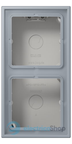 Коробка 2-п. накладного монтажу JUNG LC582A257 gris clair 59 (4320O)