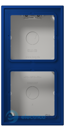 Коробка 2-п. накладного монтажу JUNG LC582A261 bleu outremer foncé (4320T)