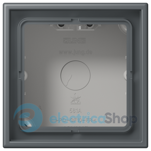 Коробка 1-п. накладного монтажу JUNG LC581A202 gris foncé 31 (32010)