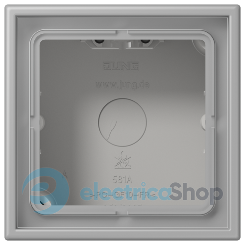 Коробка 1-п. накладного монтажу JUNG LC581A204 gris moyen (32012)