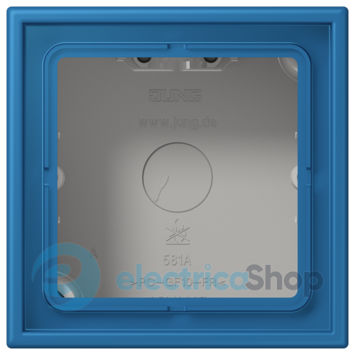 Коробка 1-п. накладного монтажу JUNG LC581A211 bleu céruléen 31 (32030)