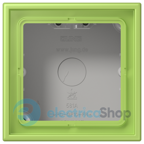 Коробка 1-п. накладного монтажу JUNG LC581A221 vert clair (32052)