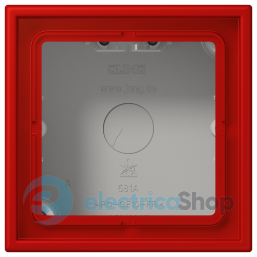 Коробка 1-п. накладного монтажу JUNG LC581A227 rouge vermillon 31 (32090)