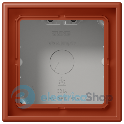 Коробка 1-п. накладного монтажу JUNG LC581A232 l'ocre rouge (32110)