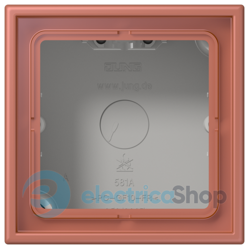 Коробка 1-п. накладного монтажу JUNG LC581A236 terre sienne brique (32121)