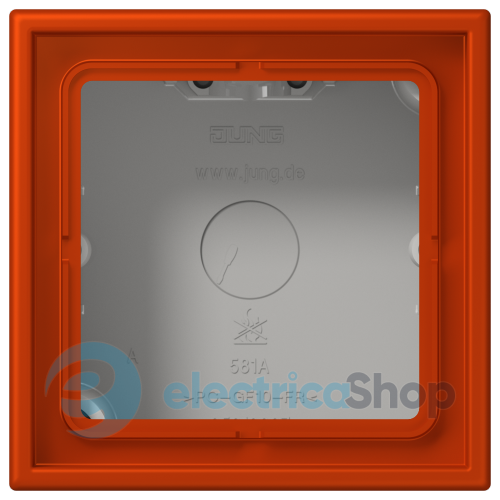 Коробка 1-п. накладного монтажу JUNG LC581A244 rouge vermillon 59 (4320A)
