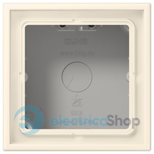 Коробка 1-п. накладного монтажу JUNG LC581A245 blanc ivoire (4320B)