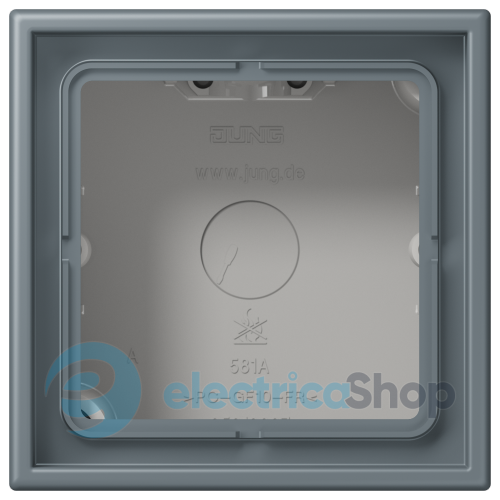 Коробка 1-п. накладного монтажу JUNG LC581A251 gris 59 (4320H)