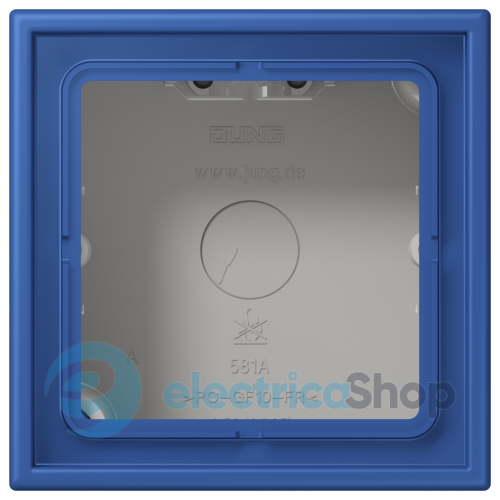 Коробка 1-п. накладного монтажу JUNG LC581A253 bleu outremer 59 (4320K)