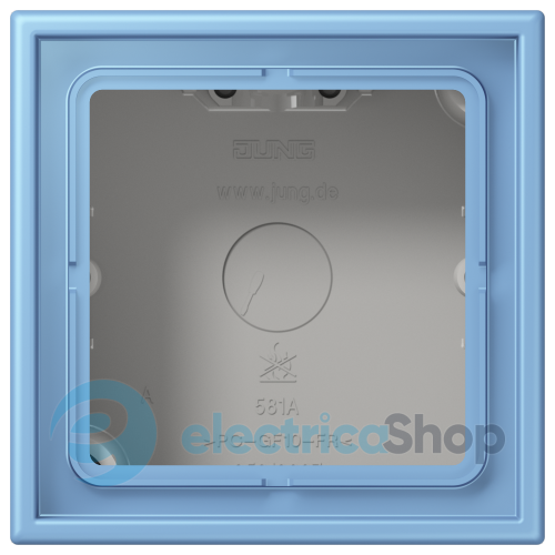 Коробка 1-п. накладного монтажу JUNG LC581A256 bleu céruléen 59 (4320N)