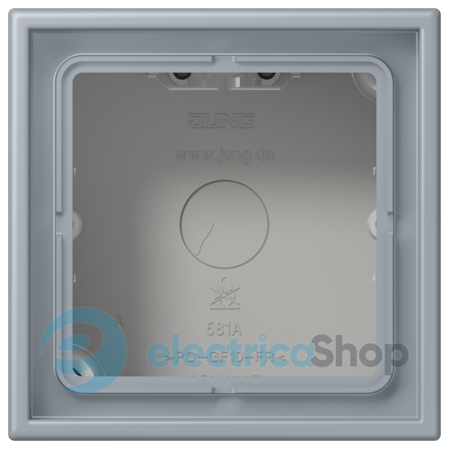 Коробка 1-п. накладного монтажу JUNG LC581A257 gris clair 59 (4320O)