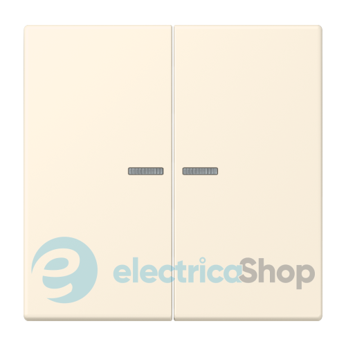 Клавиша 2-а. с подсветкой JUNG LC995KO5245 blanc ivoire (4320B)